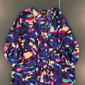 Yumi Kim Multicolor Abstract Blouse